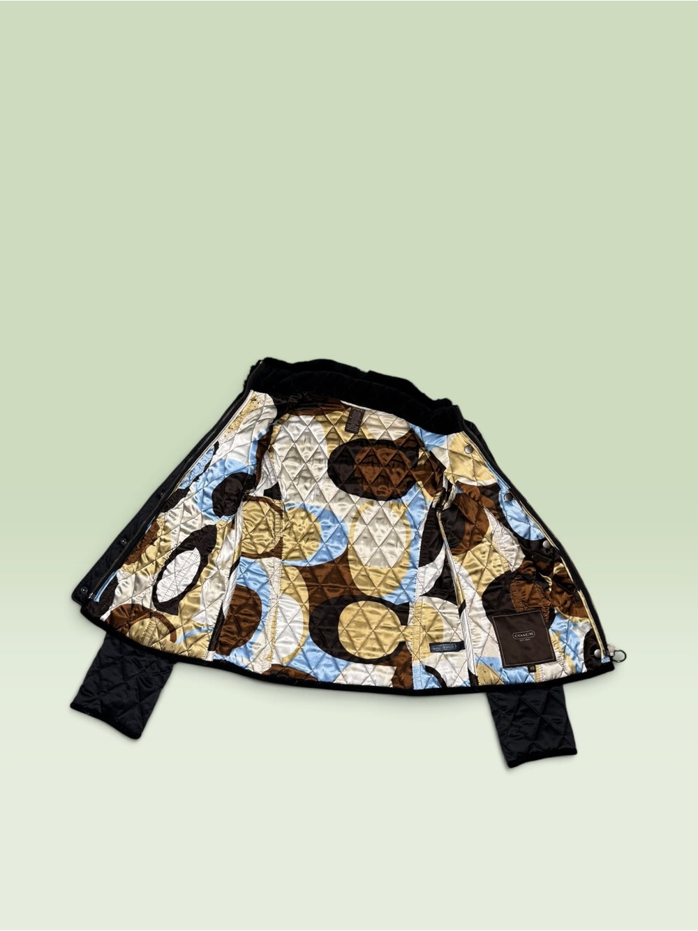 Coach Diamond Quilted Rabbit Fur - Picture 10 of 10